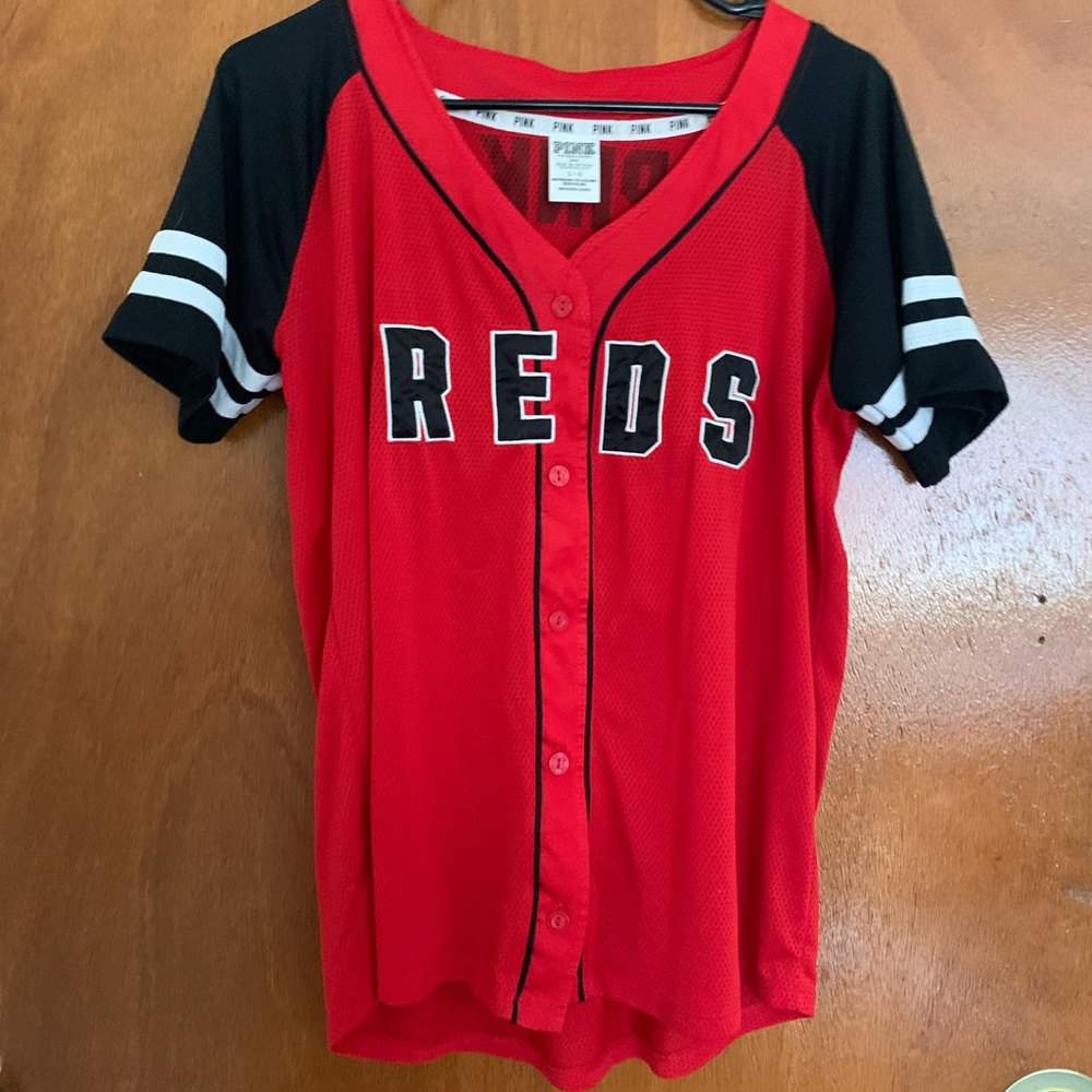 Pink Cincinnati Reds Jersey sz L